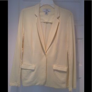T-Shirt Blazer - soft yellow